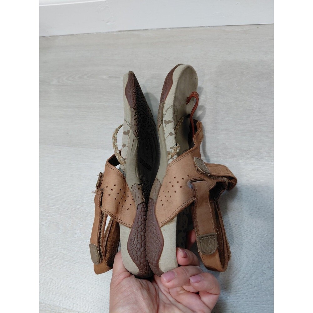 Merrell  Womens Size 9 Sandals  Brown Adjustable Strap Sport Brown Leather - Picture 5 of 11